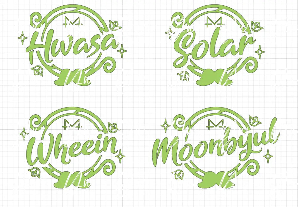 Mamamoo Member Decals - Yenni's Warehouse