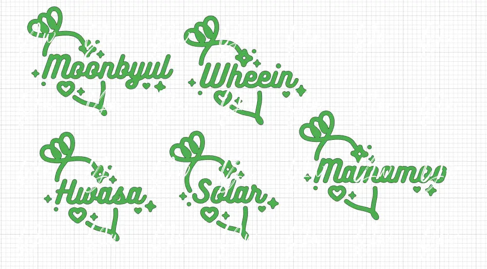 Mamamoo Member Turnip Decals - Yenni's Warehouse