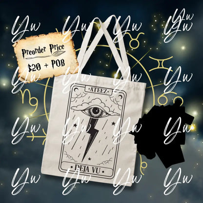 Ateez Tarot Card Canvas Tote