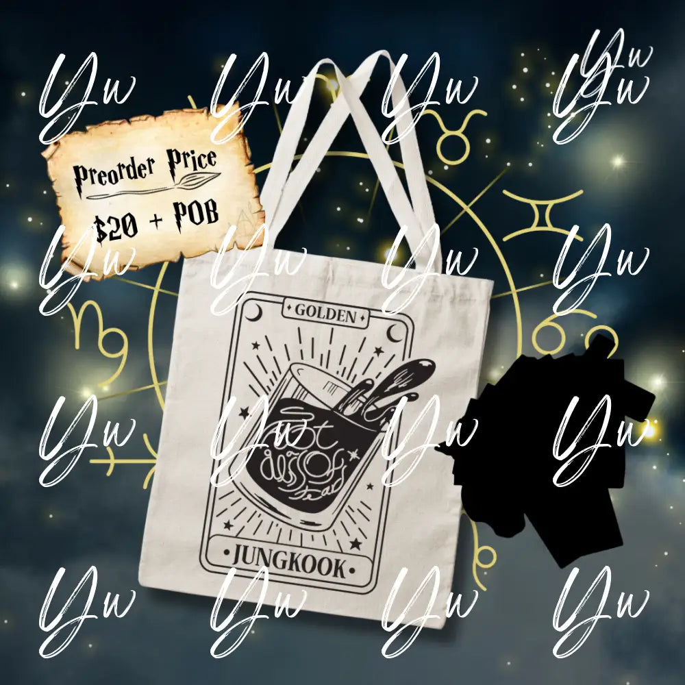 Jung Kook Tarot Card Canvas Tote