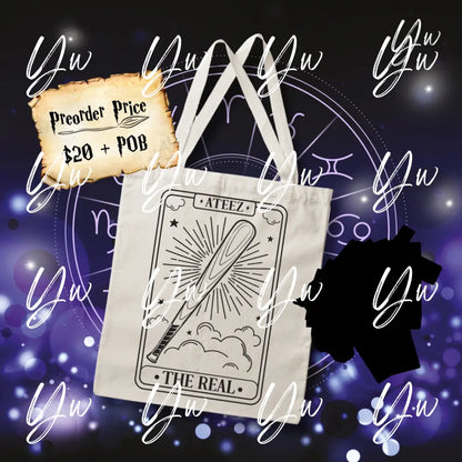 Ateez Tarot Card Canvas Tote