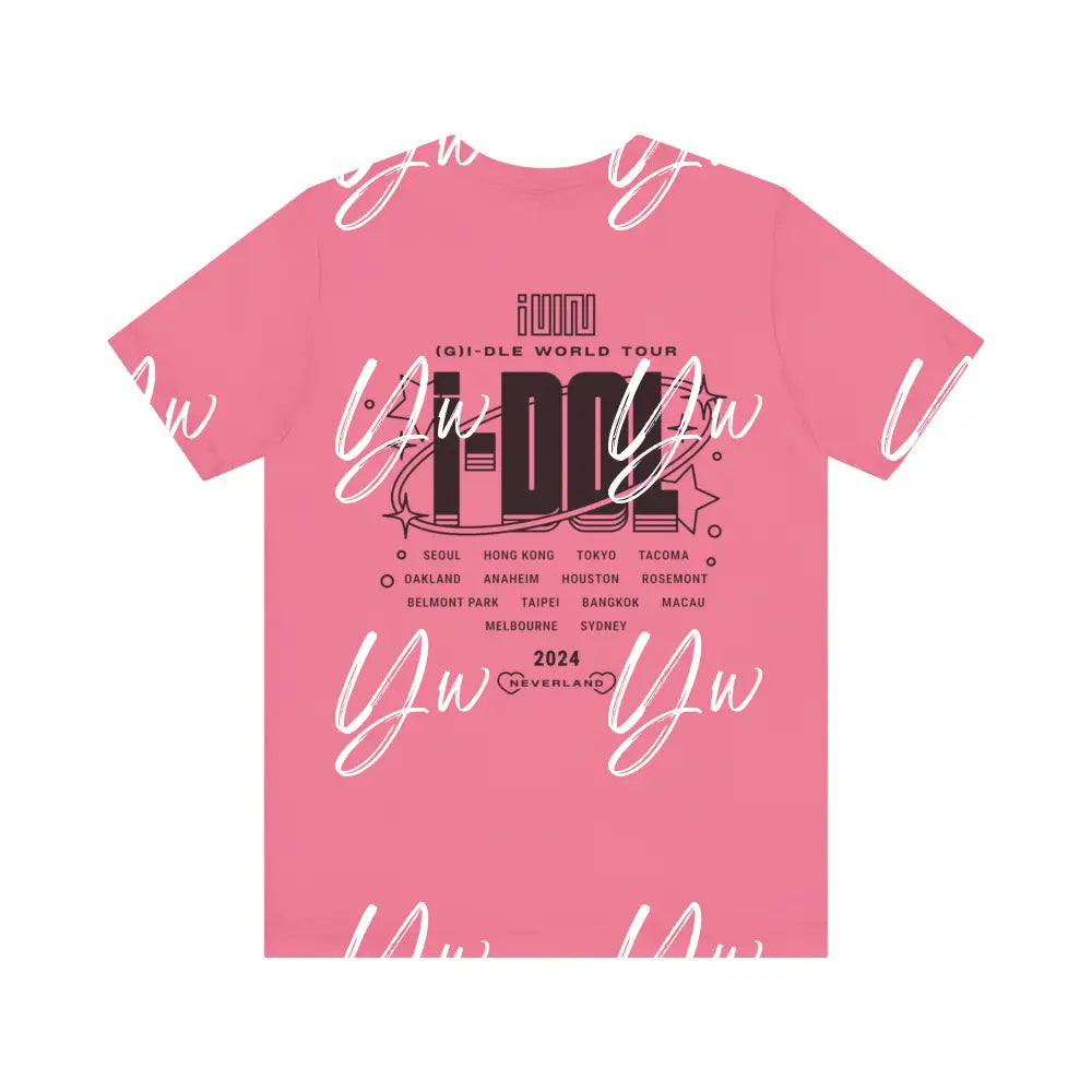 (G)I-DLE 2024 Tour Jersey Short Sleeve Tee