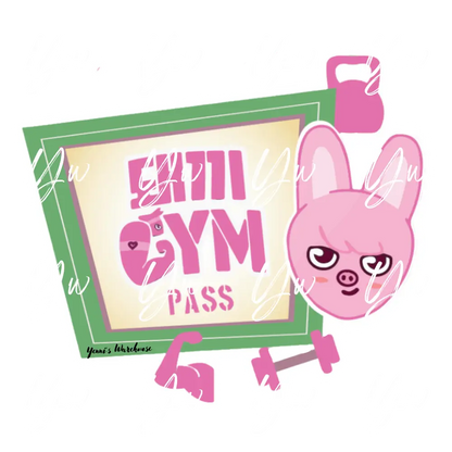 Dwaekki Gym Sticker