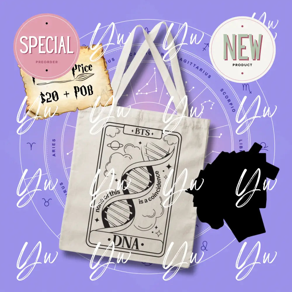 BTS Tarot Card Canvas Tote