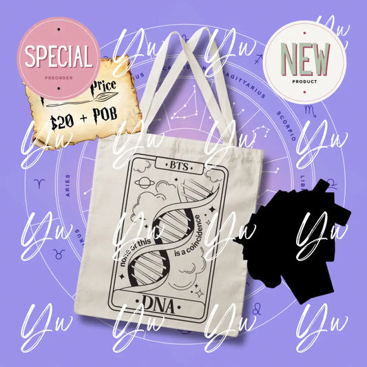 BTS Tarot Card Canvas Tote