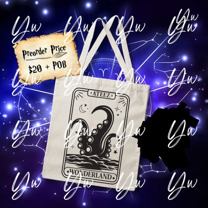 Ateez Tarot Card Canvas Tote