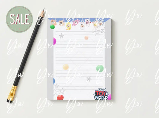 [LAST CHANCE] Stray Kids Toy World Note Pad